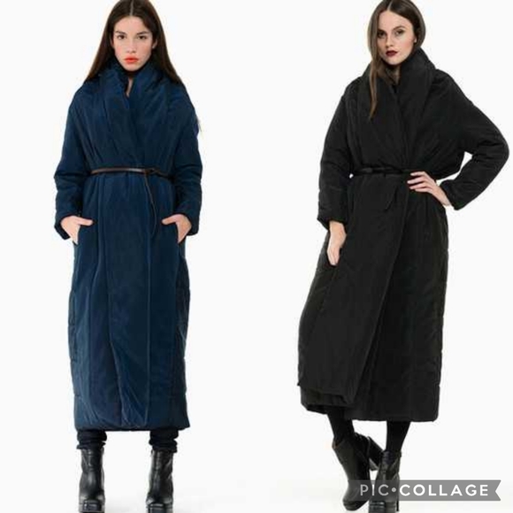 Cyrille Gassiline | Oversized Quilted Blanket-style Puffer Wrap Coat - Picture 15 of 16